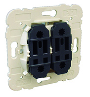 Double Rocker Push-button with Orienting Light 250V~