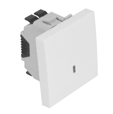 Poussoir à Bascule Lumineux - 250V~ - 2 Modules