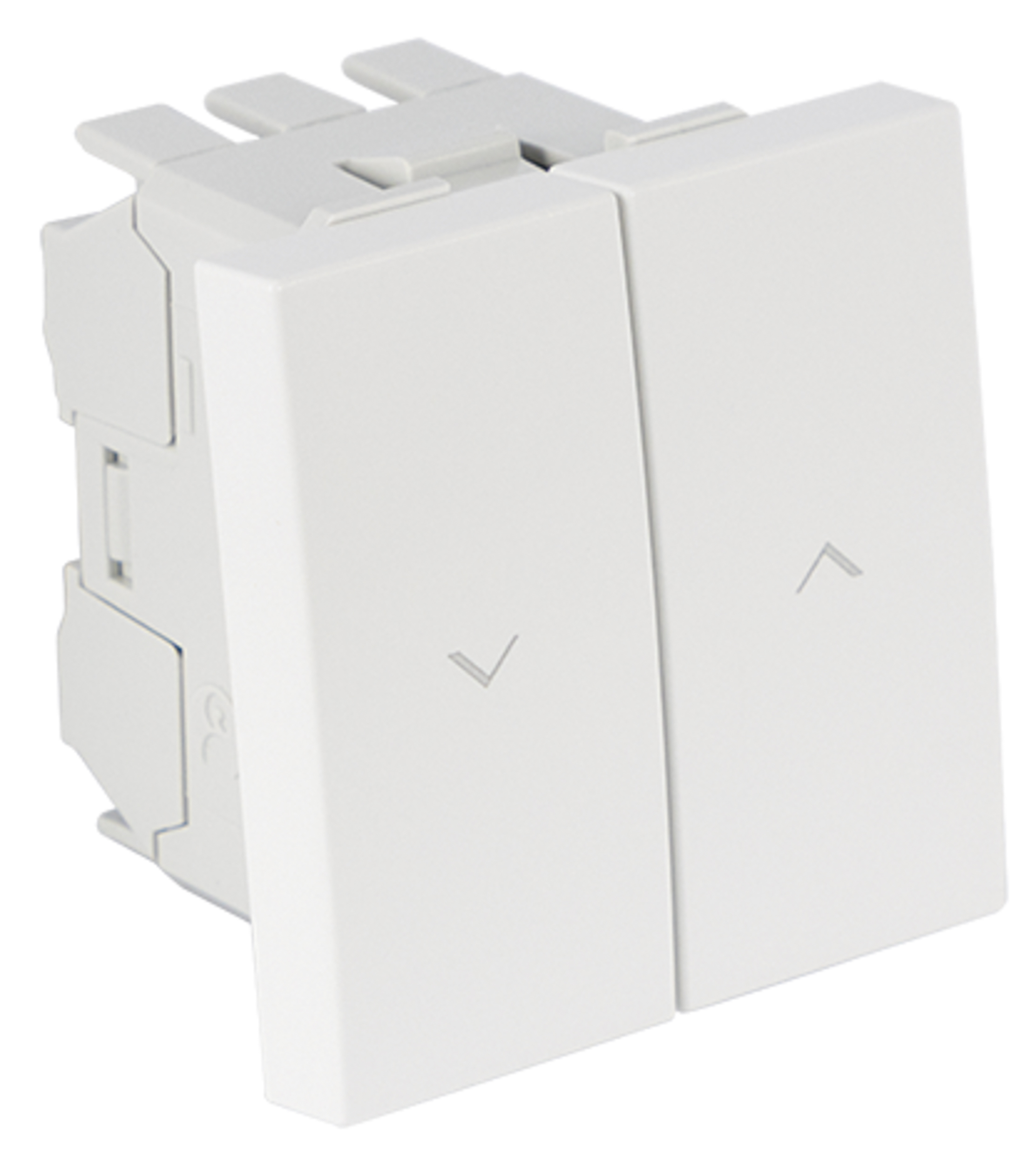 Poussoir Double / Va-et-Vient de Persienne - 2 Modules BR AL PM