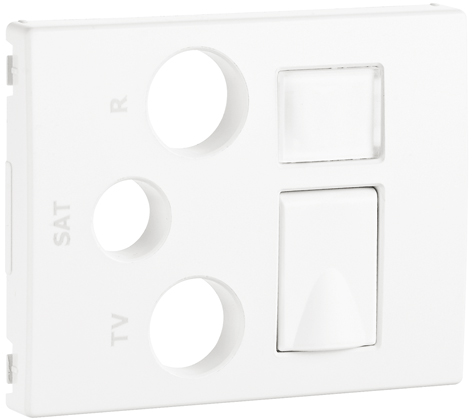 njoliveur pour Prises Mixtes R - TV - SAT - RJ45 /  R - TV - SAT - RJ45 - FO