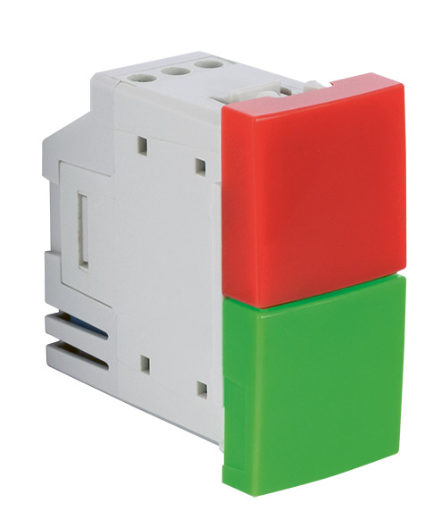 Señalizador Doble Verde - Rojo - 1 Módulo